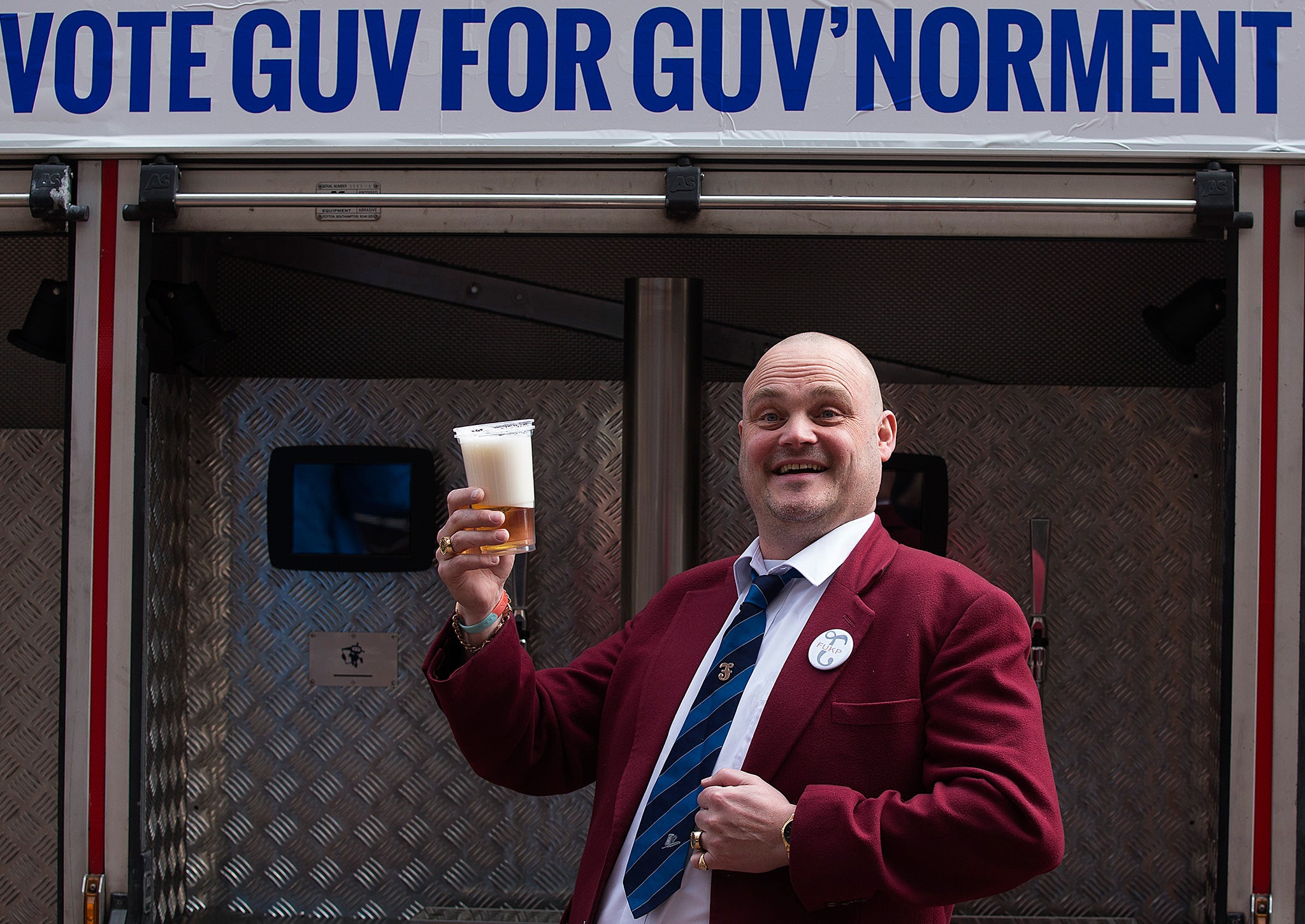 Al Murray, the Pub Landlord and Free United Kingdom Party member, has strong views on the upcoming election