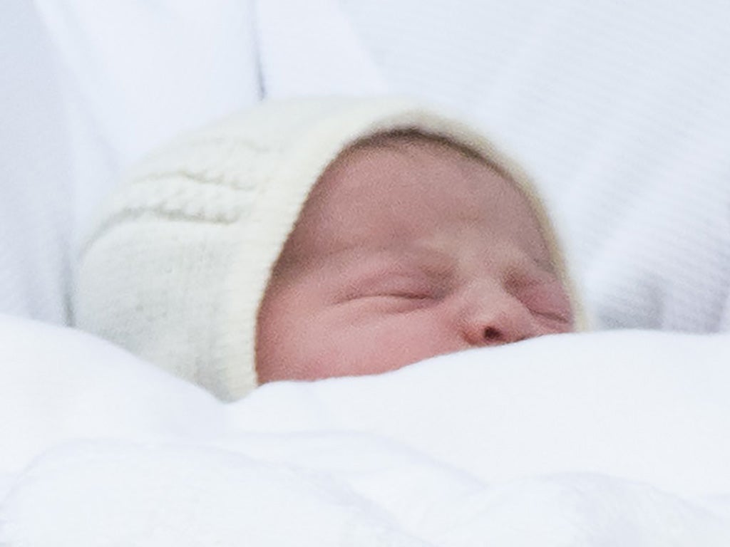 Baby daughter of Catherine Duchess of Cambridge and Prince William