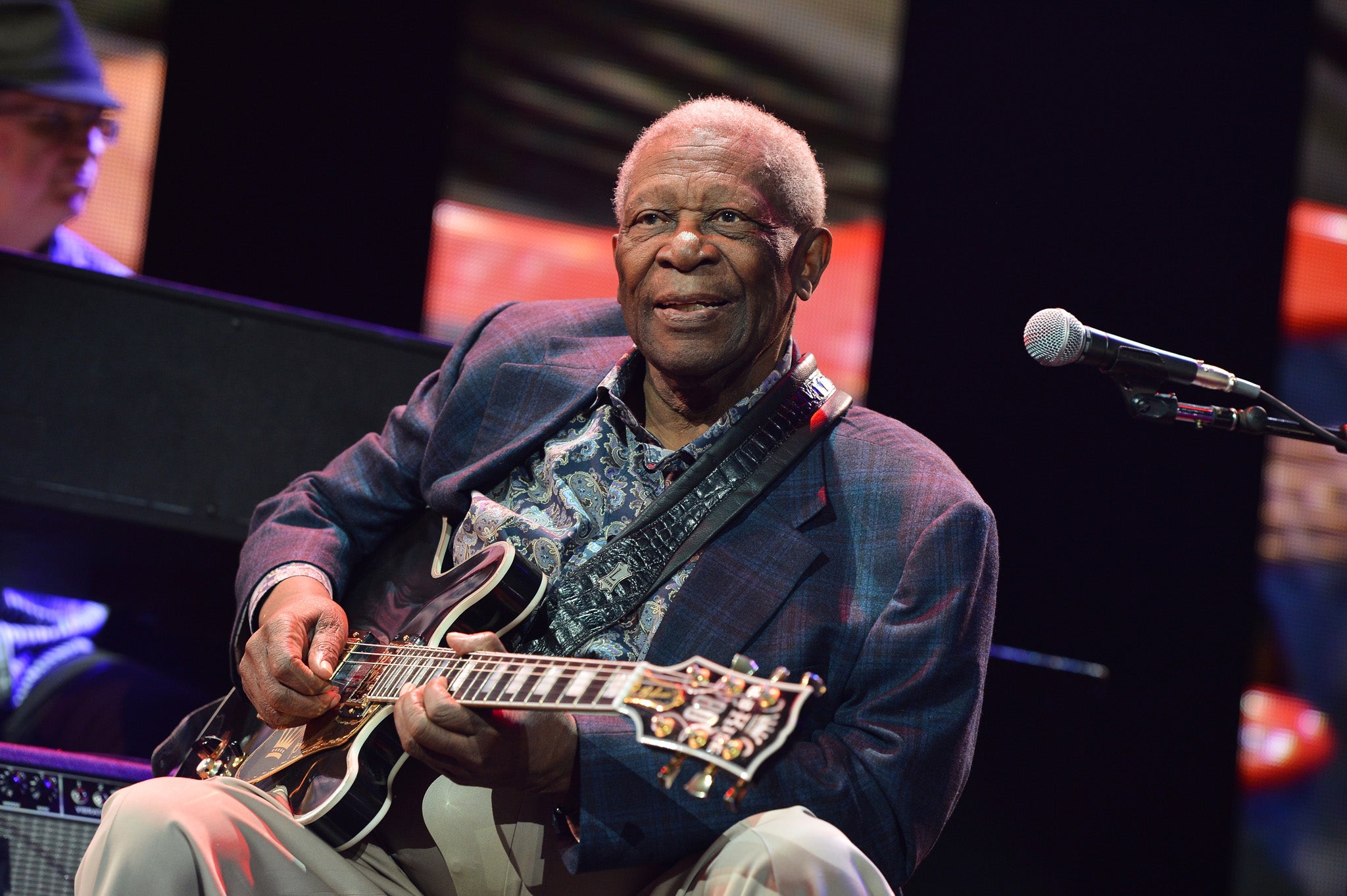 BB King performs on stage in 2013. The blues legend is currently undergoing hospice care at his home