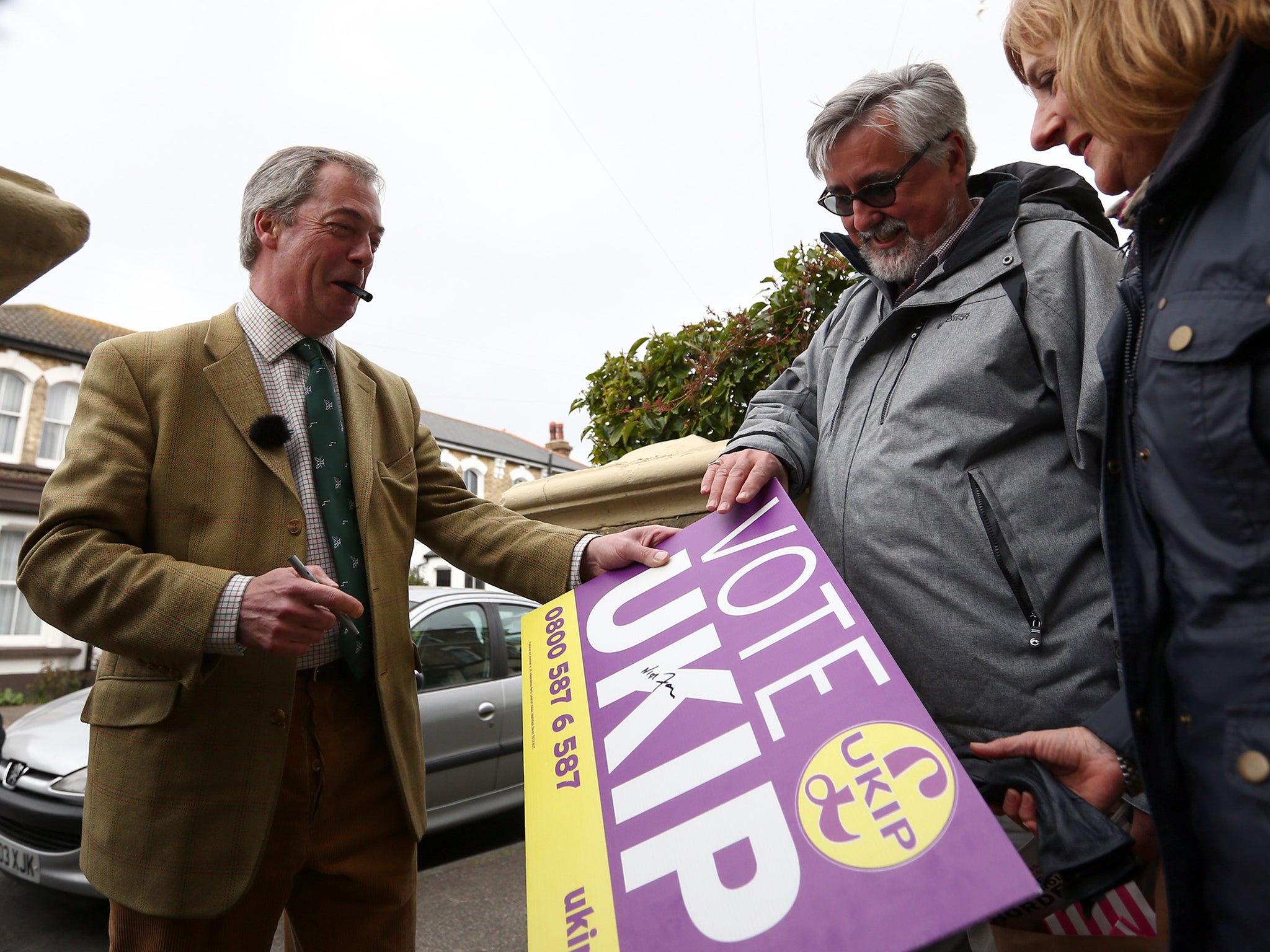 Nigel Farage had been buoyed earlier in the campign when a Survation telephone poll showed he was well ahead of his campaign rivals