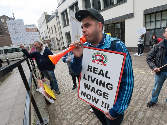 The Living Wage is currently ?9.15 an hour in London and ?7.85 in the rest of the UK