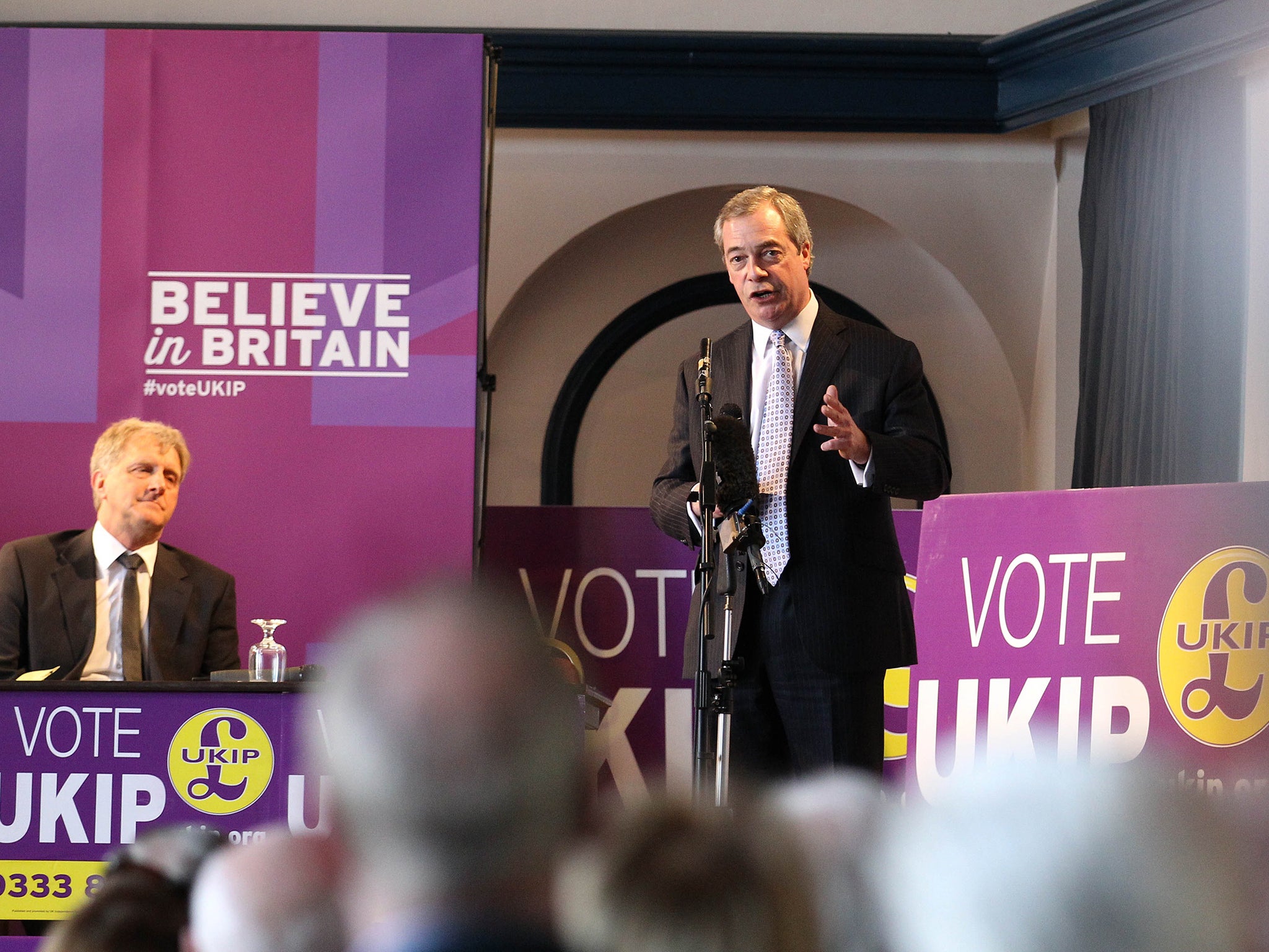 Nigel Farage made his big election speech in Grimsby to an appreciative 100 or so supporters, mainly aged over 50