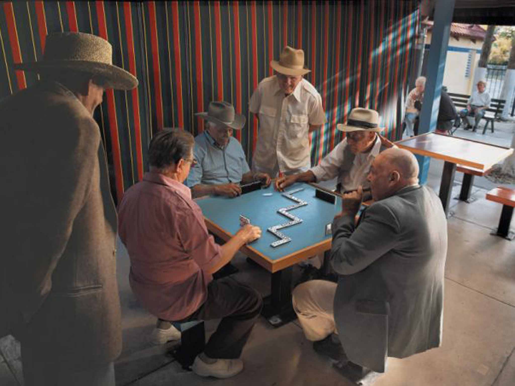 Domino players in Little Havana