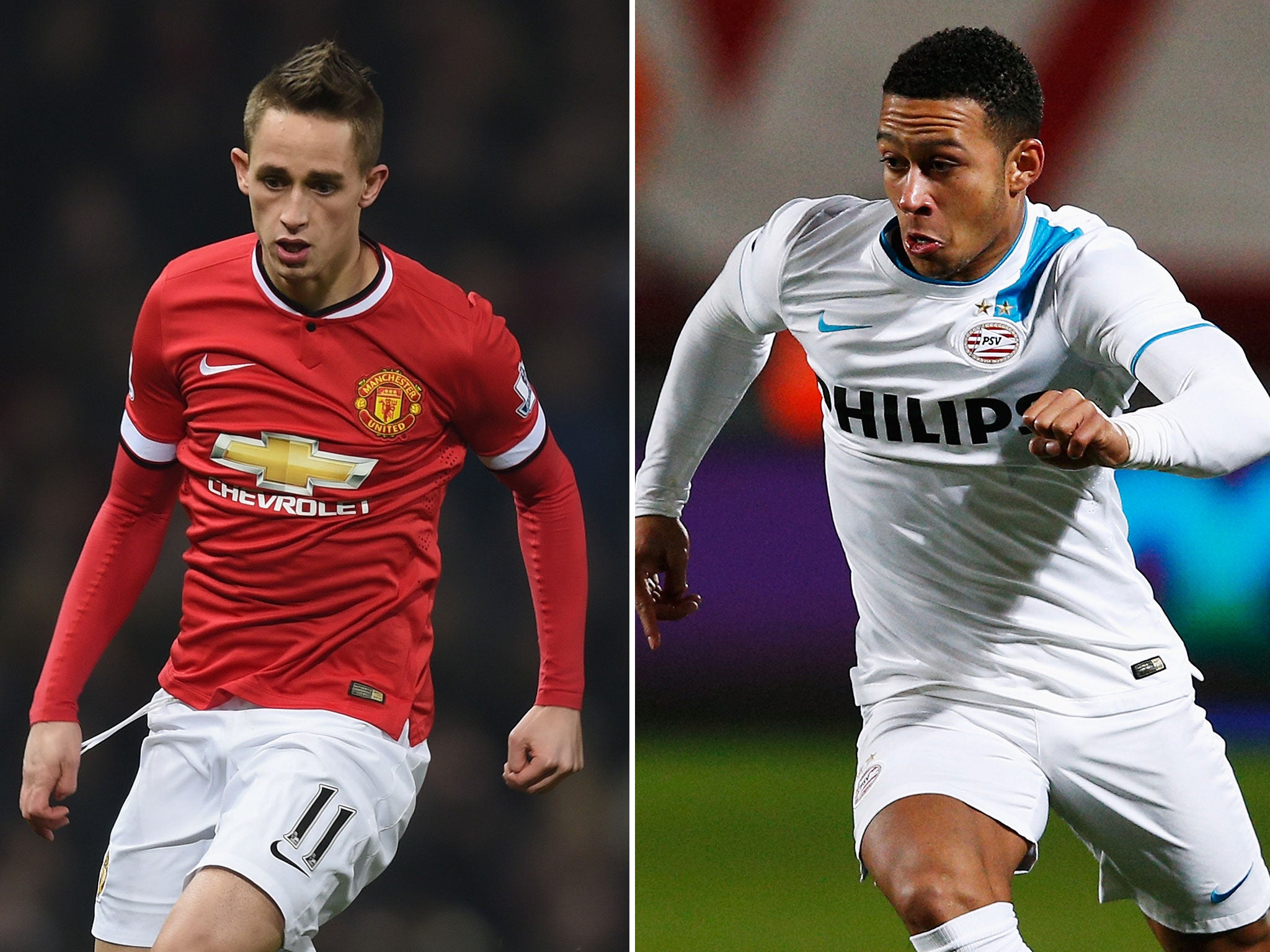 Adnan Januzaj and Memphis Depay could be moved in opposite directions