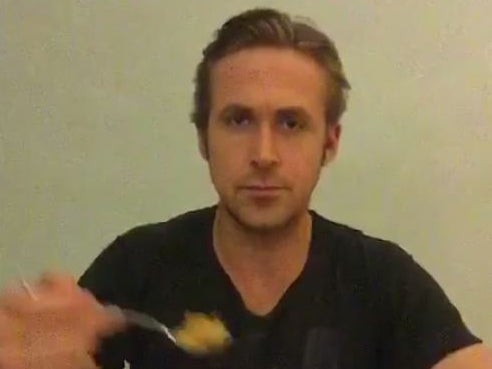 Ryan Gosling pays tribute to viral video creator Ryan McHenry by eating his cereal