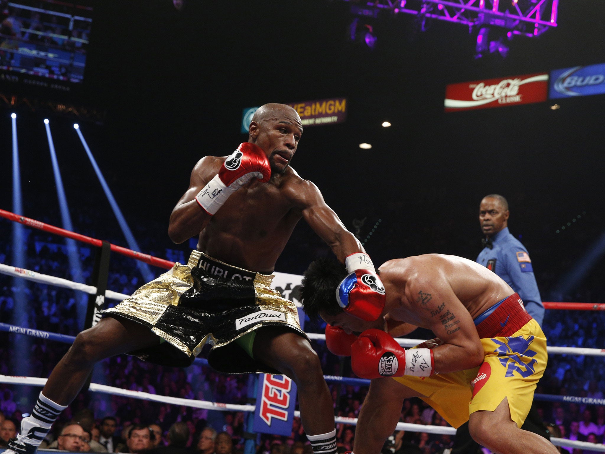 Mayweather threw and landed more clean punches than Pacquiao