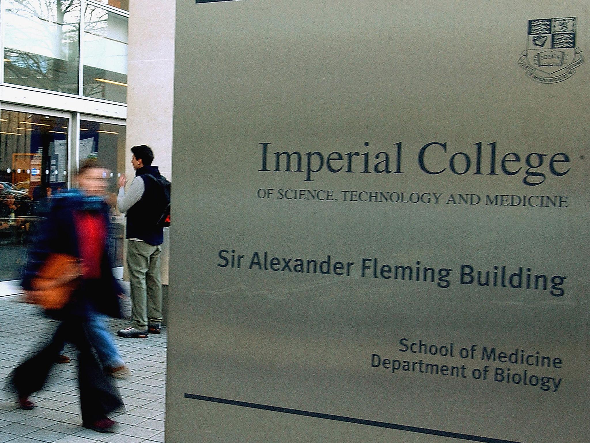 Imperial College London has come out top
