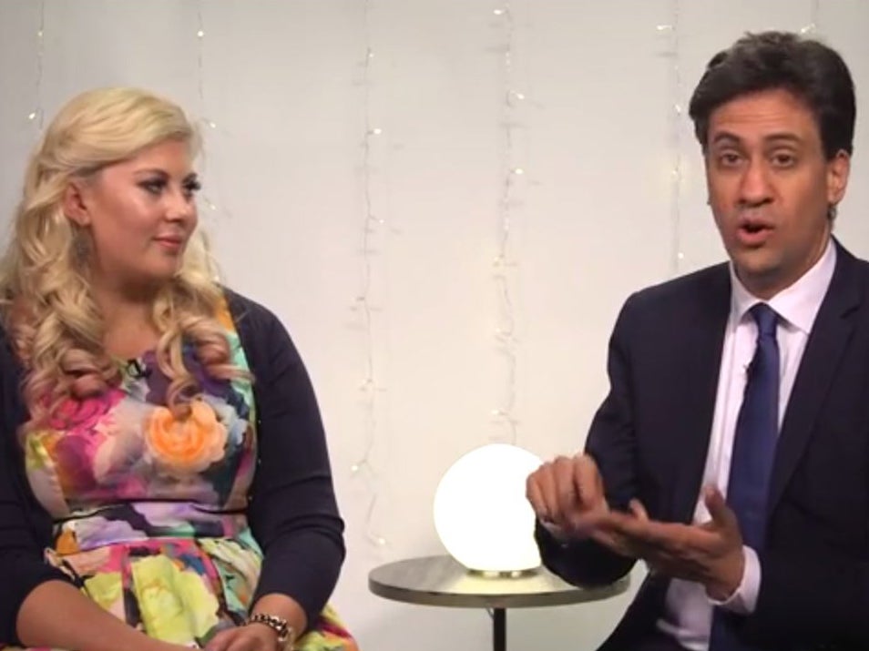 Ed Miliband meeting YouTube's Sprinkle of Glitter (aka Louise Pentland)
