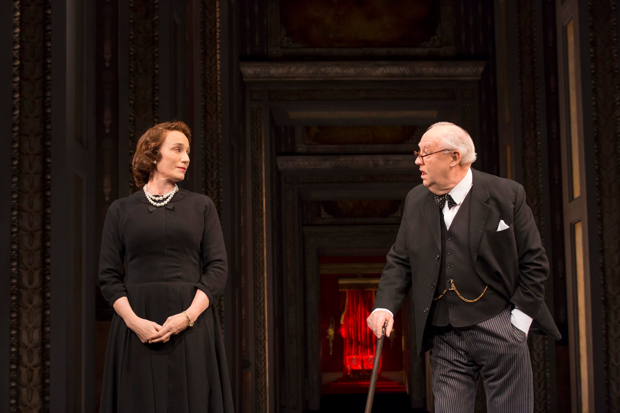 Kristin Scott Thomas and David Calder in The Audience