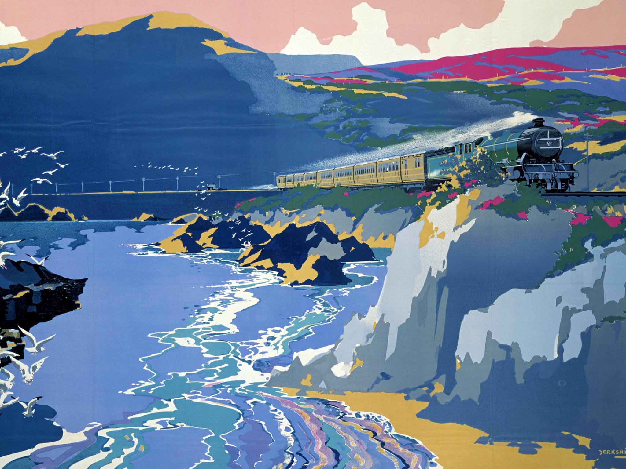 End of the line: colourful posters once encouraged Brits to visit the seaside by train