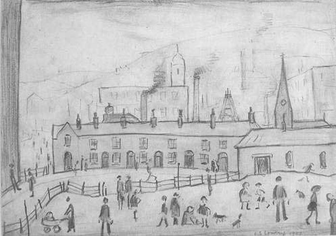 L.S. Lowry, Industrial Scene with Figures, 1949, has not been recovered