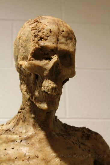 Ben Campbell's 'McMummy' sculpture which is actually made from McDonald's food