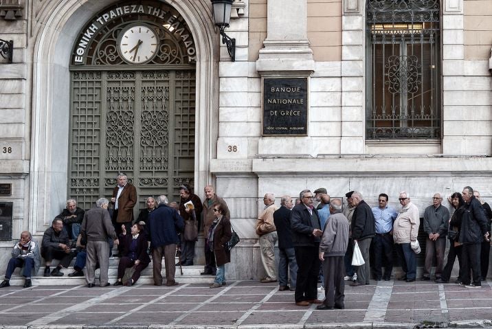 Pensioners were left queuing for hours over a hold up to pension payments