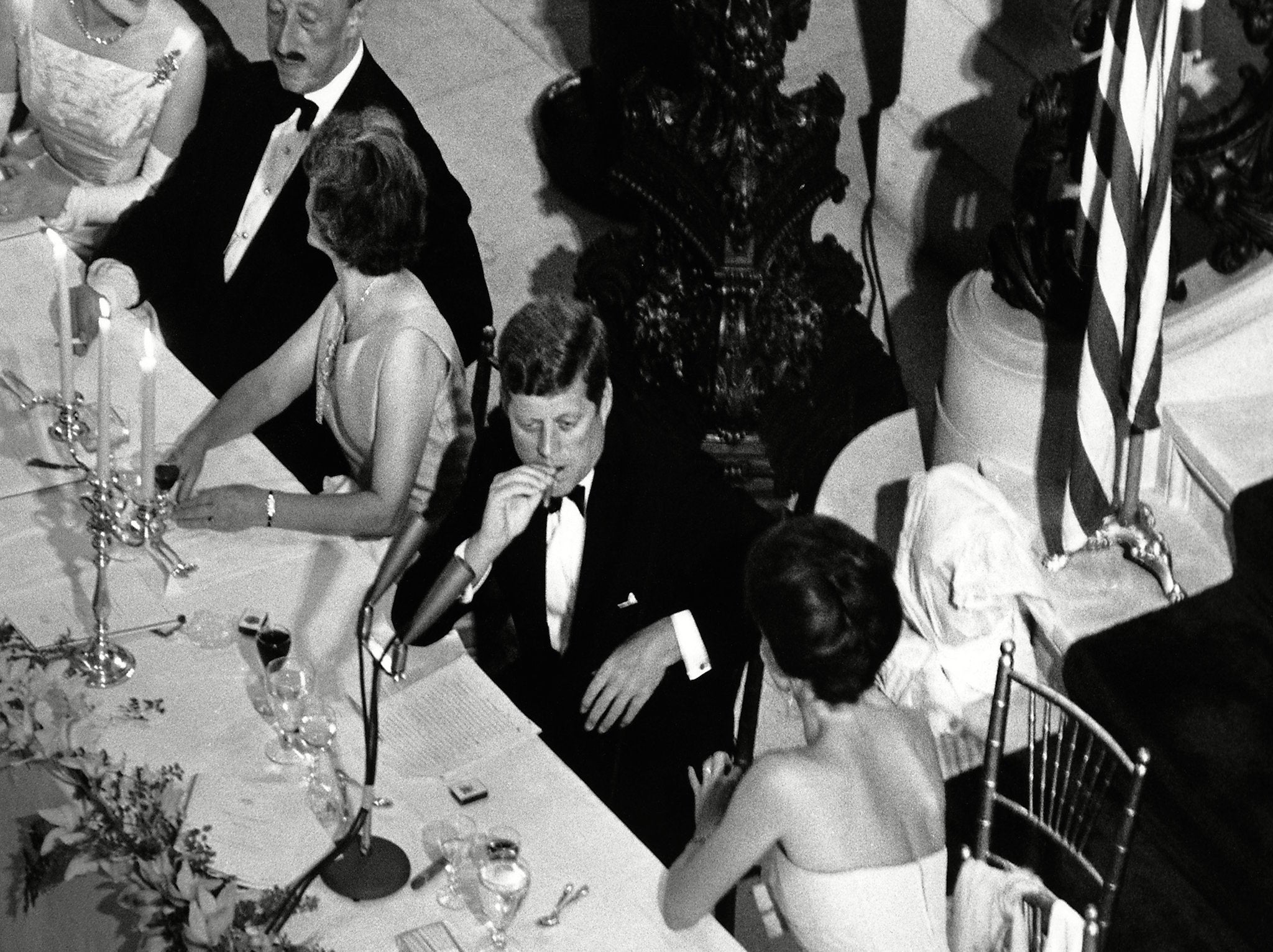 President John F Kennedy and Jacqueline Kennedy attended an Americas Cup dinner at The Breakers in 1962