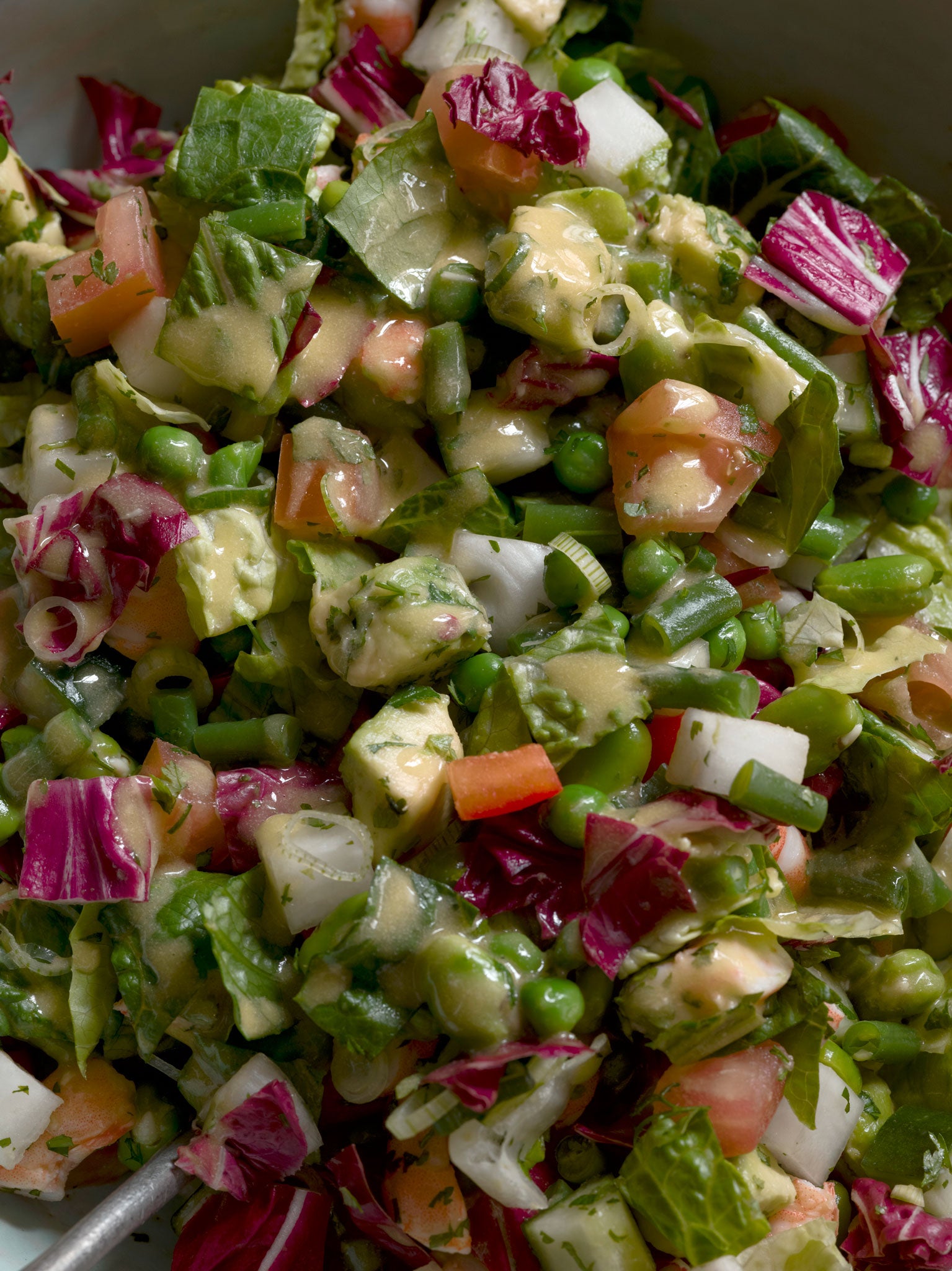 Comfort food: Chopped prawn salad