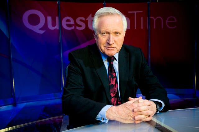 Question Time presenter David Dimbleby will be hosting the BBC's election coverage for the last time