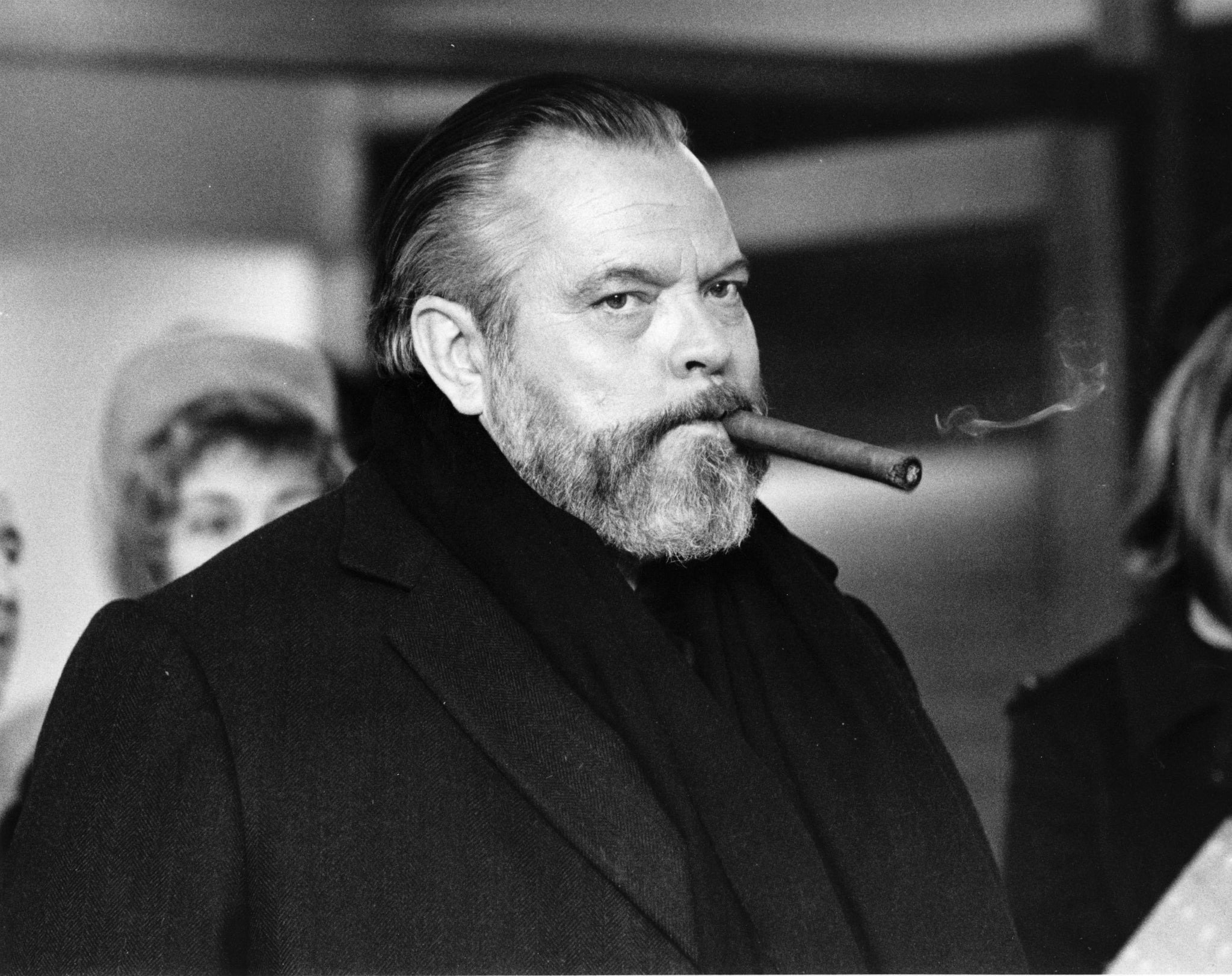 Screenwriter and director Orson Welles