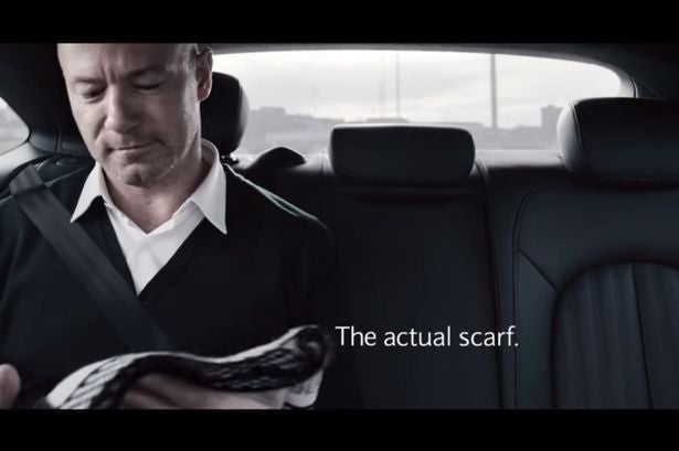 Alan Shearer pictured in the Barclays advert