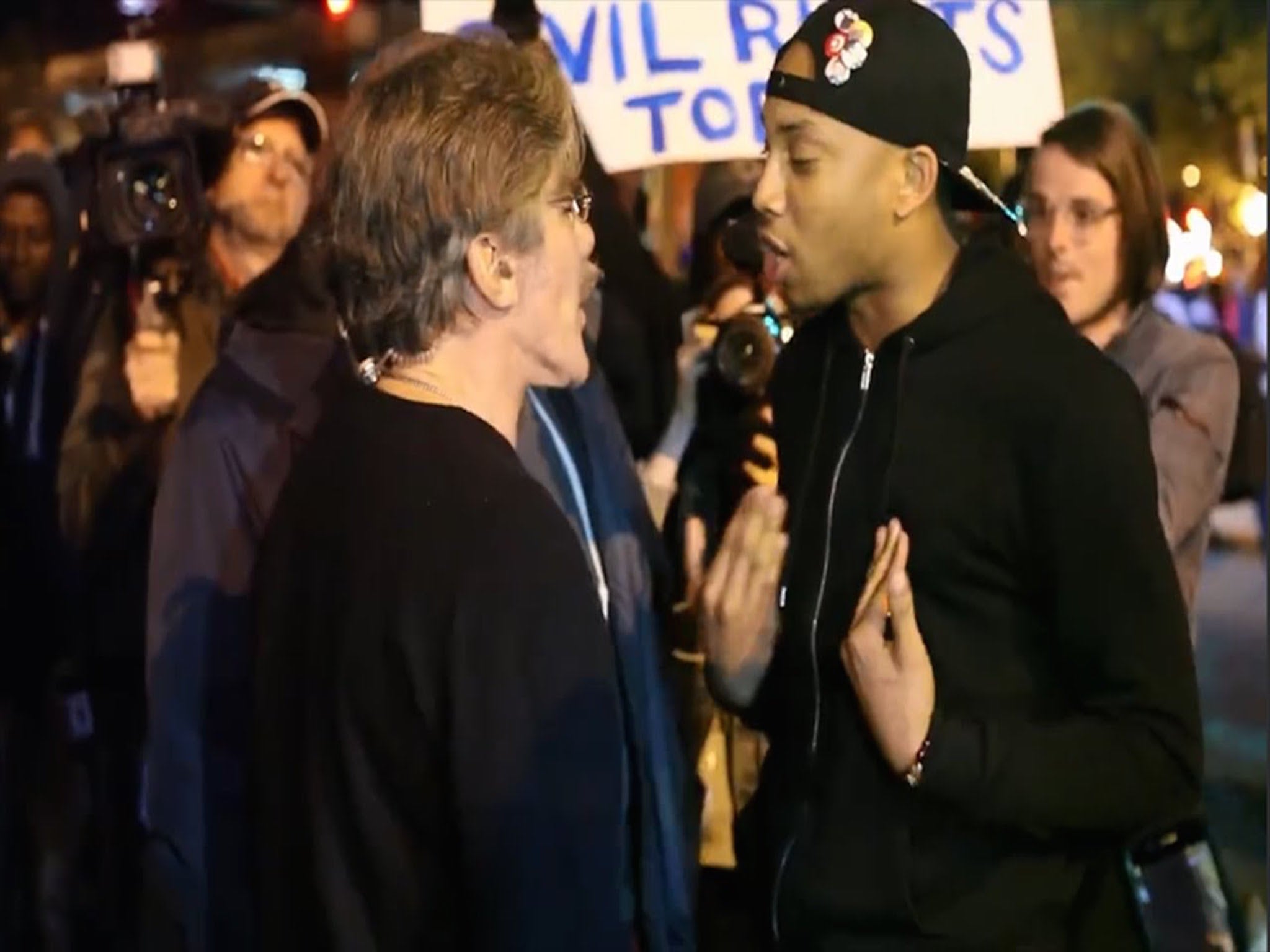 Geraldo Rivera was confronted by a Baltimore resident