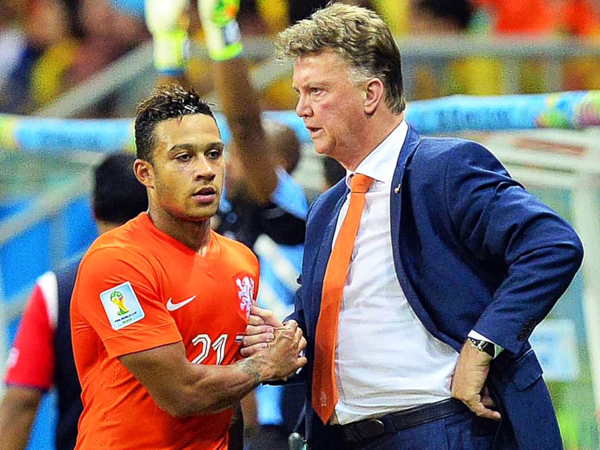 Memphis Depay impressed playing for Louis van Gaal’s Netherlands at last year’s World Cup