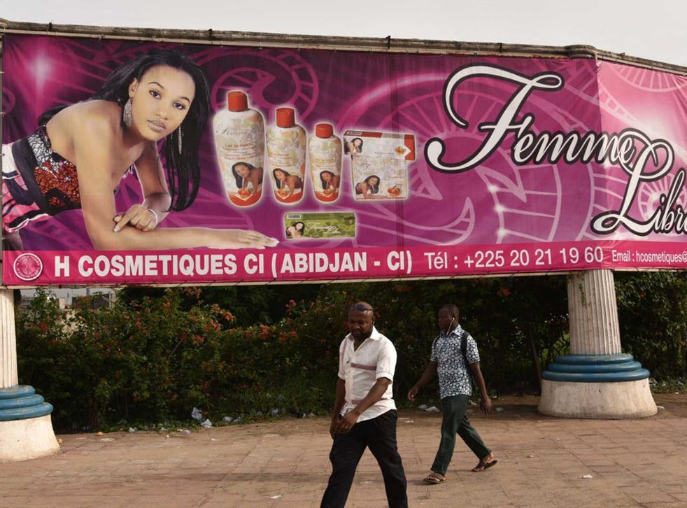 A common advertisement in central Abidjan 