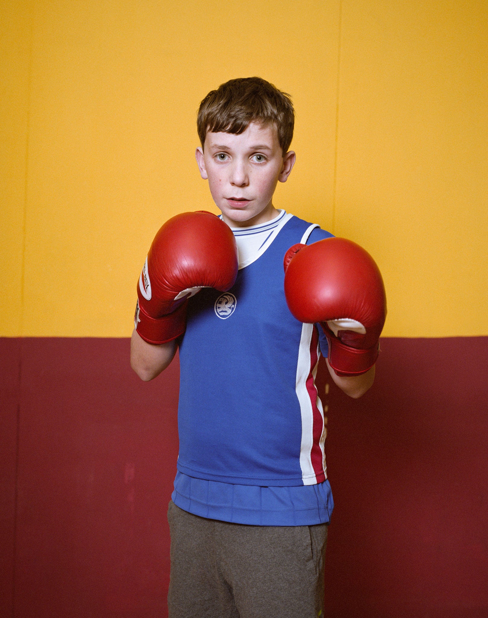 Frank photographed young boxers at the Wirral CP Boxing Club