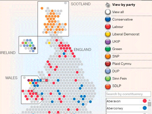 Scotland turns orange as the SNP wins seats in the general election