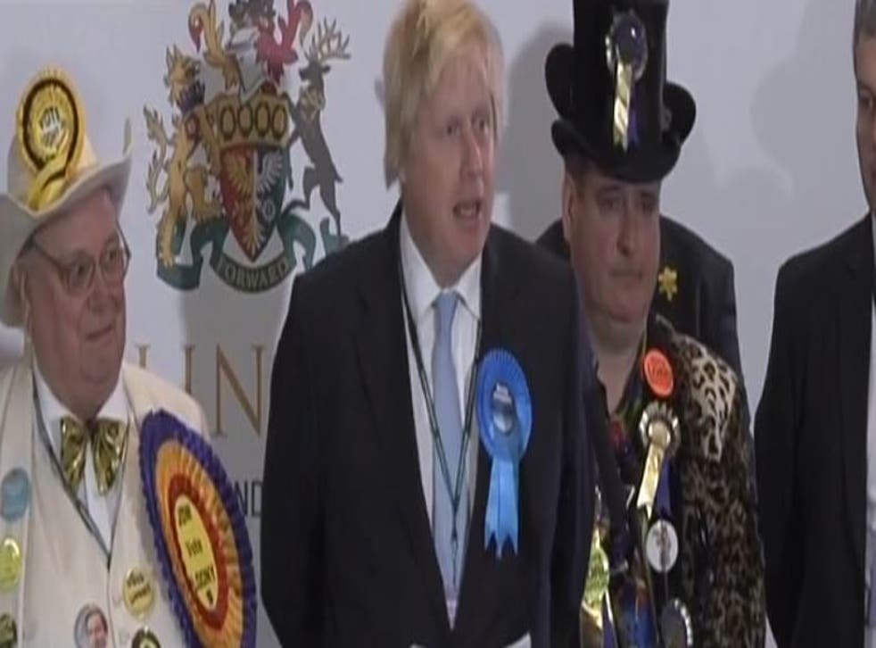 Boris Johnson is elected at his count