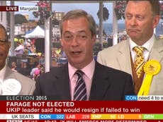 Farage urged to continue as Leader