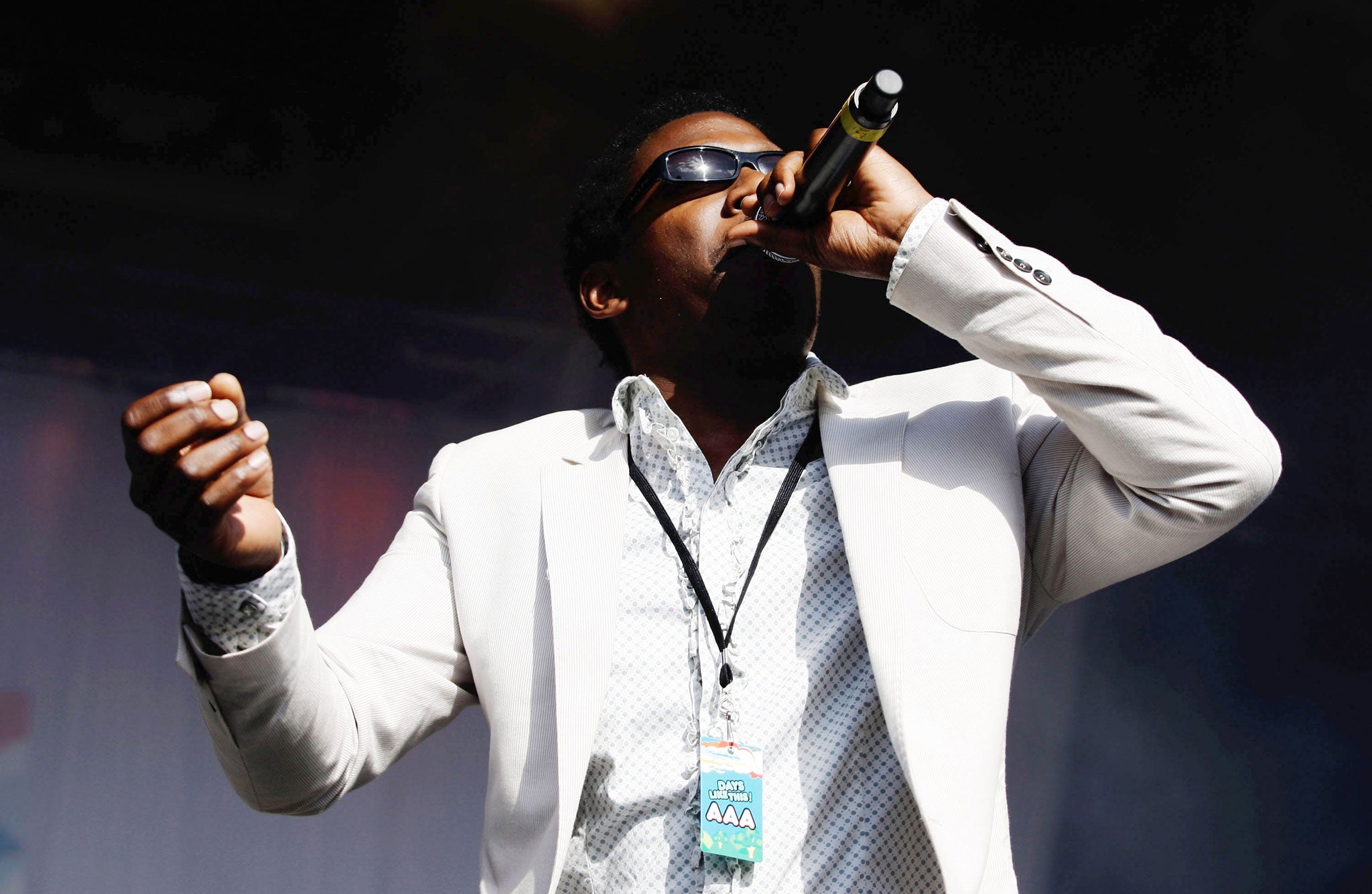 Roots Manuva performs during the Days Like This Festival in Sydney in 2010 (Getty)