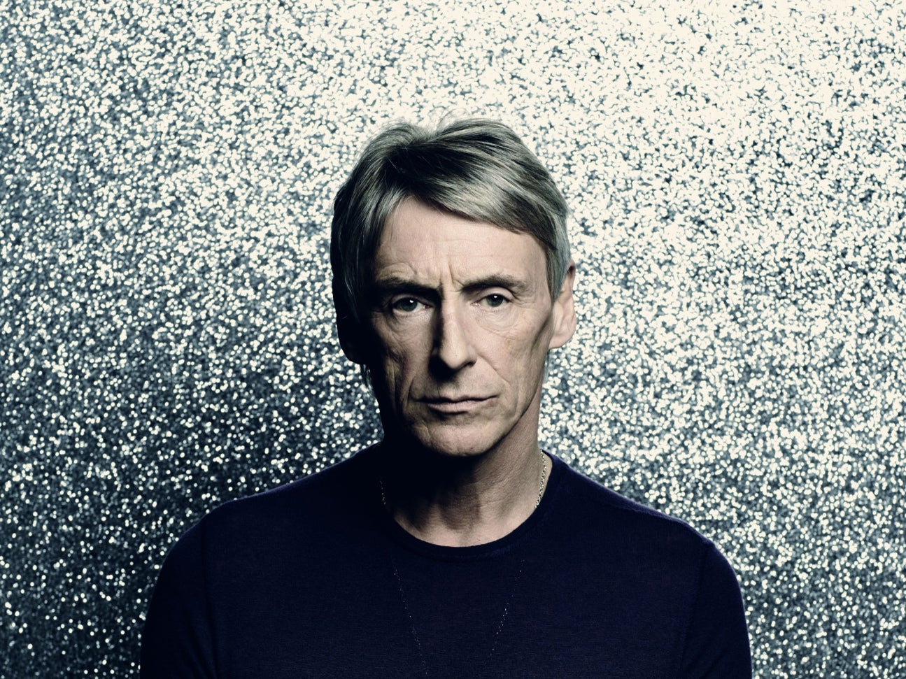 Paul Weller looking serious while promoting 'Saturn Patterns'