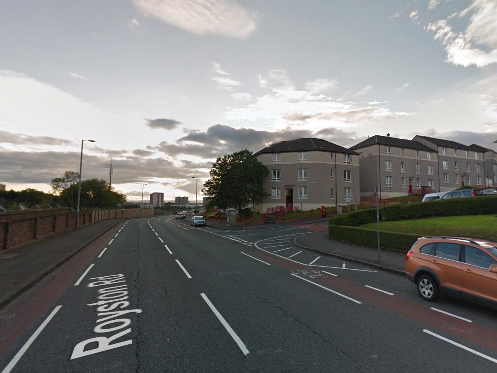 Police have launched a probe after the attack in Royston Road, Glasgow