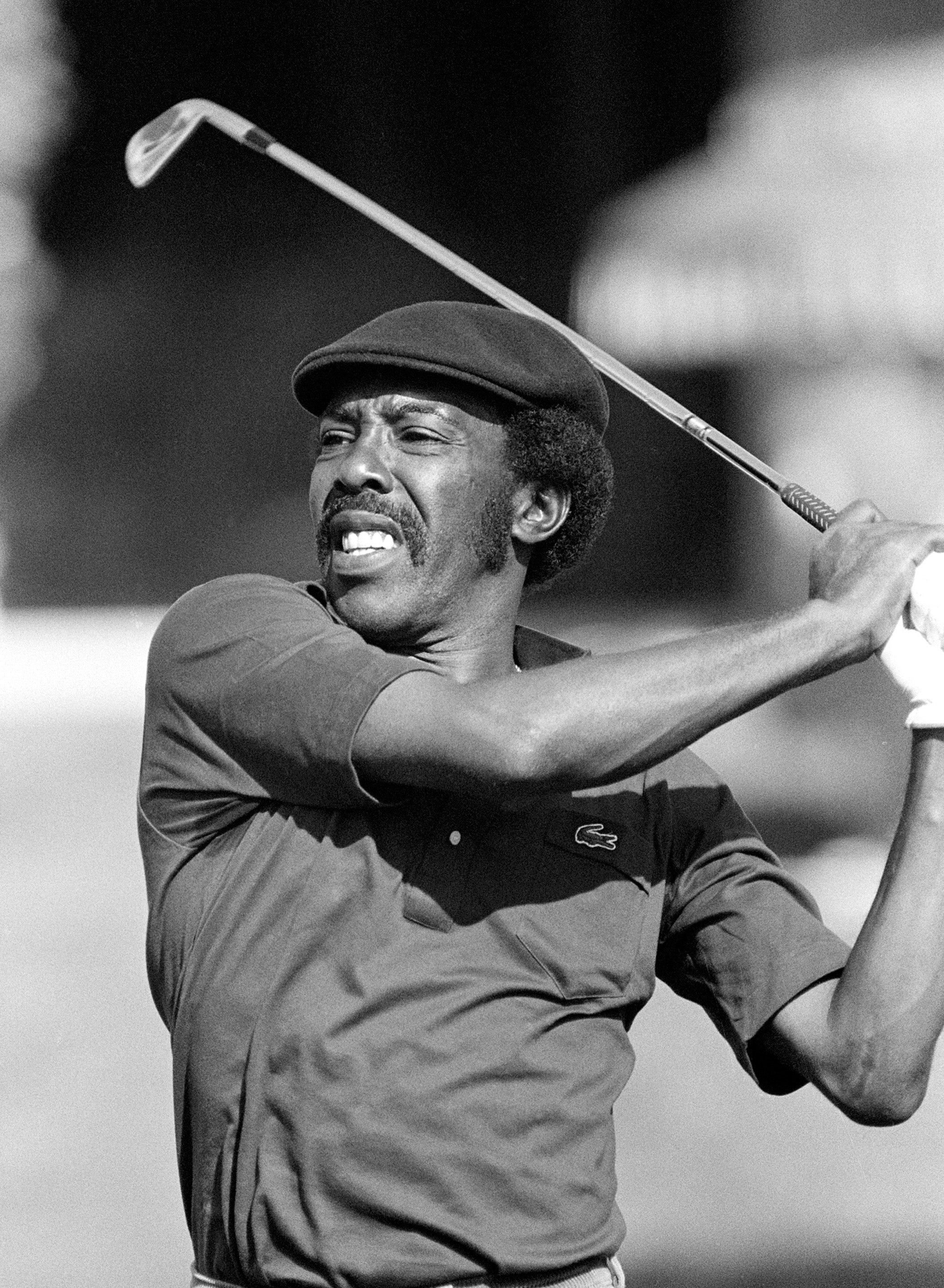 Peete in 1983: he played golf for the first time when he was 23