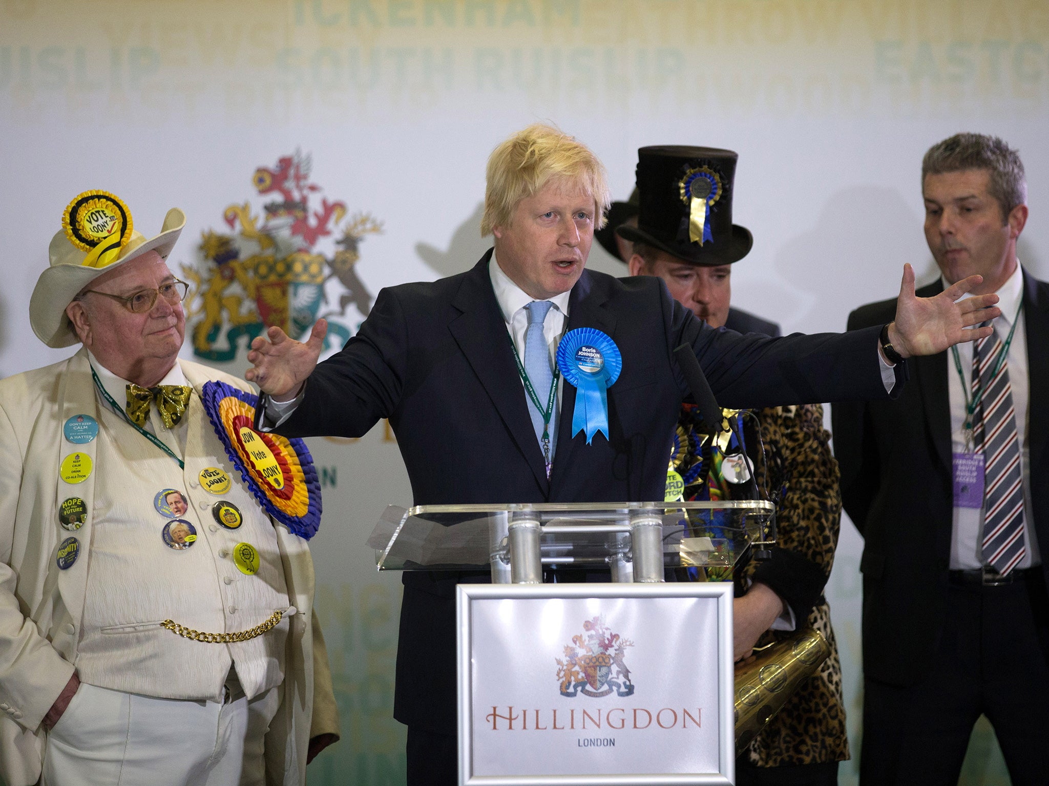 Boris Johnson, in his victory speech in Uxbridge, said outdated politics had been rejected