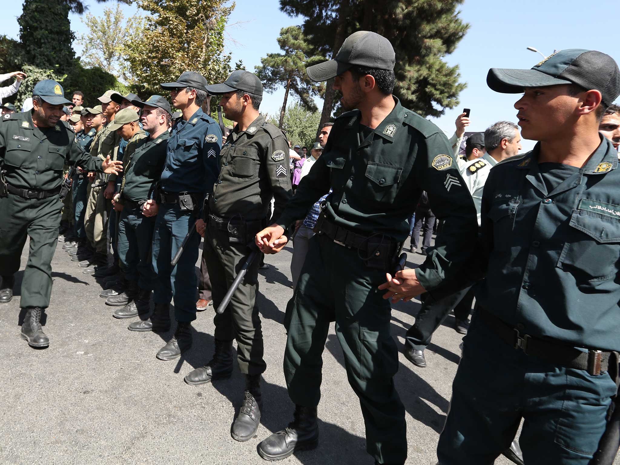 Iranian police pictured in 2013
