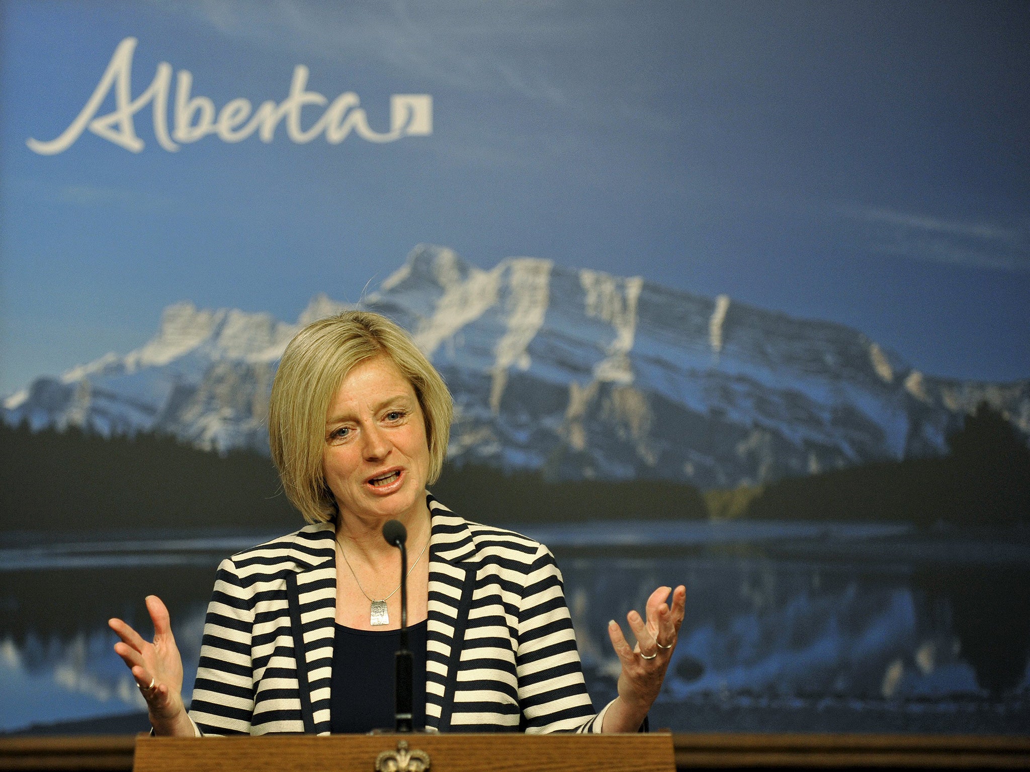 Rachel Notley, head of the left-of-centre New Democratic Party, is Alberta’s Premier-Elect