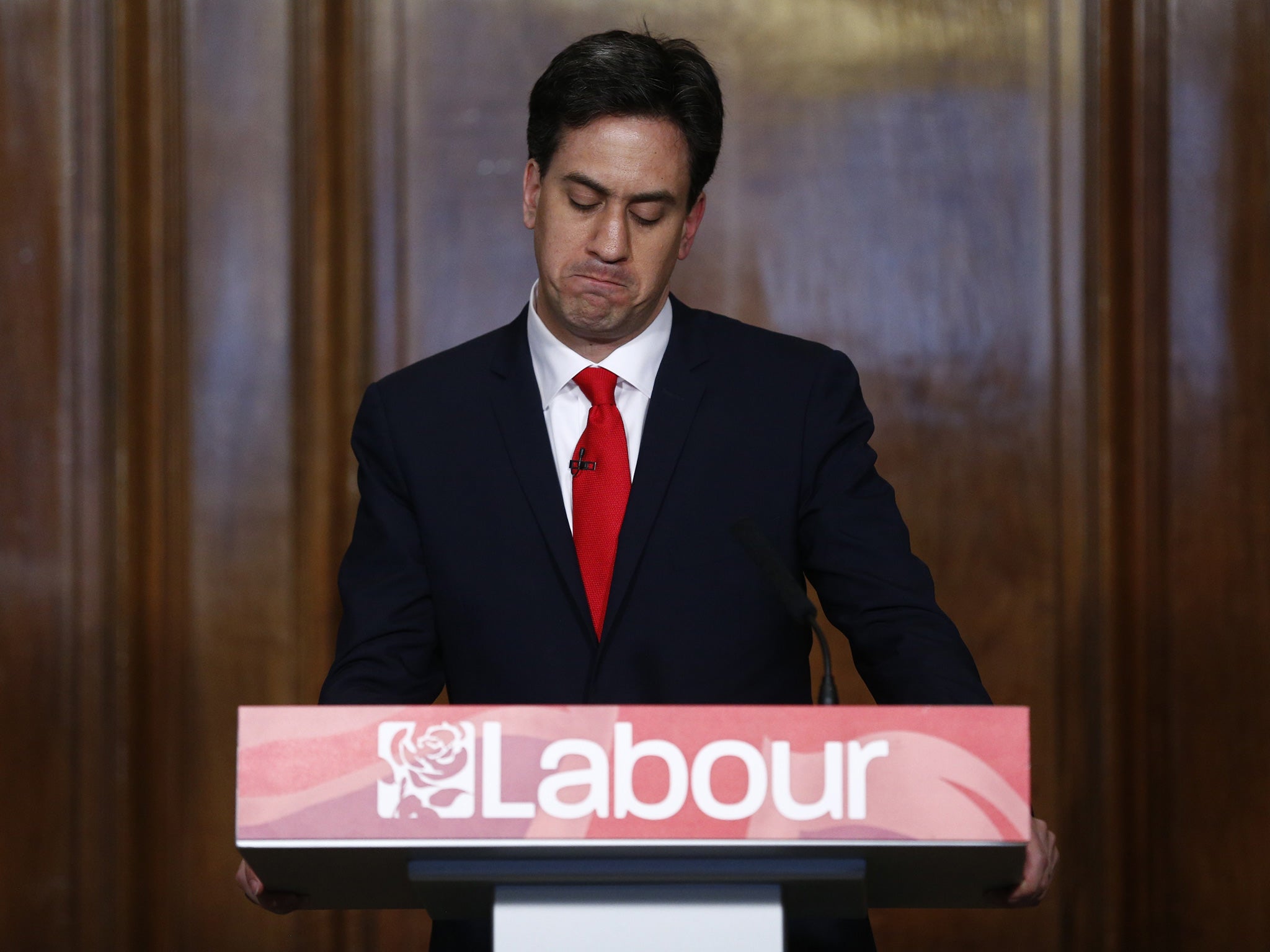 Ed Miliband delivers his resignation speech having decided to step down immediately
