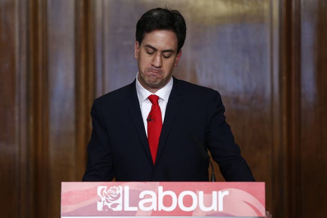 Ed Miliband delivers his resignation speech having decided to step down immediately 