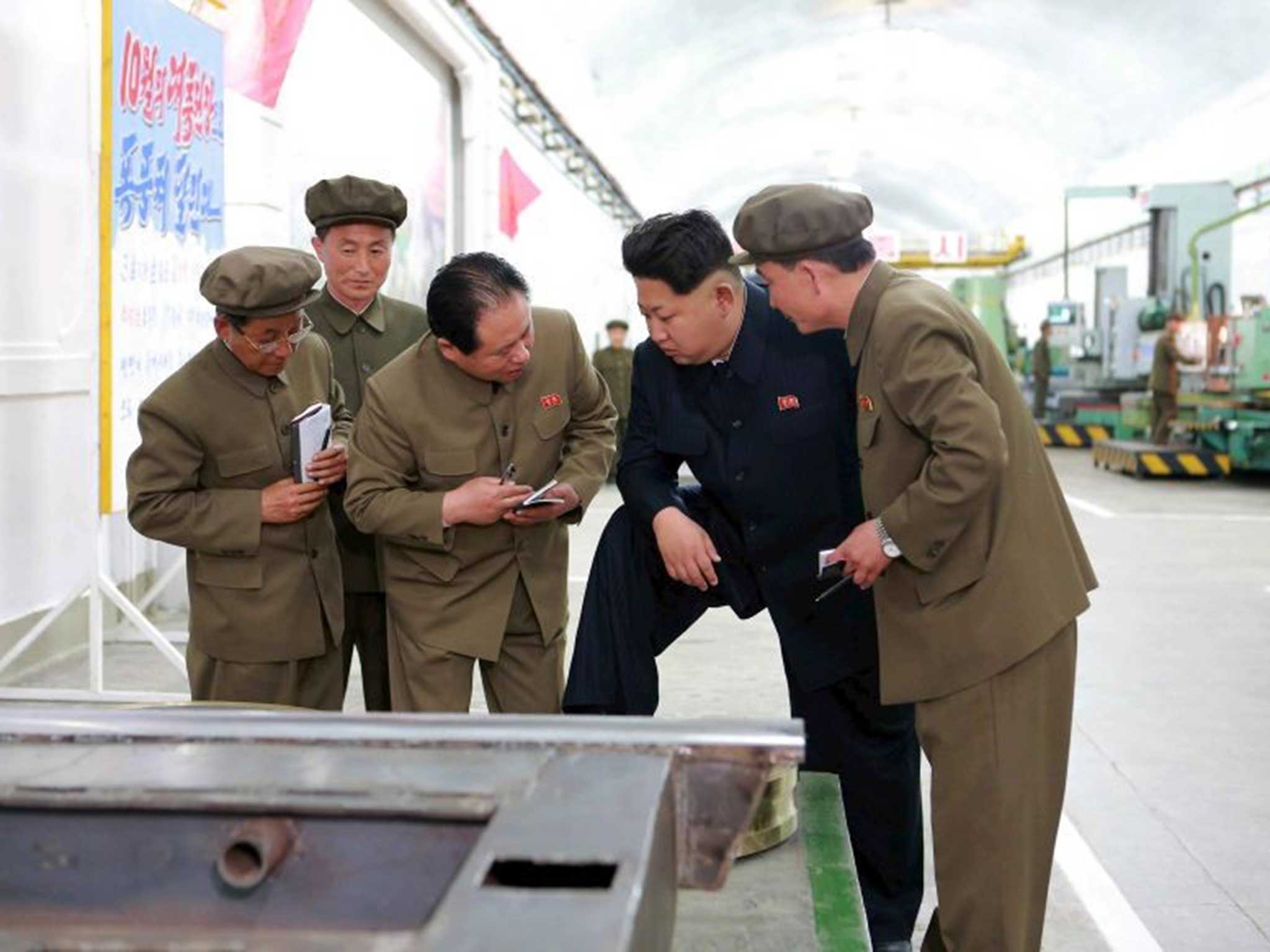 Jim Jong-un is on hand to dispense advice during the ballistic missiles reportedly successful test launch