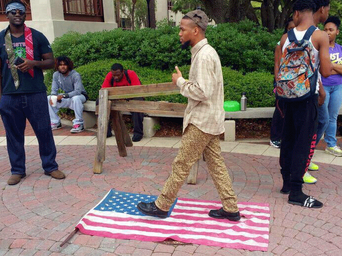 'Eric Sheppard Challenge' flag desecration divides Americans online