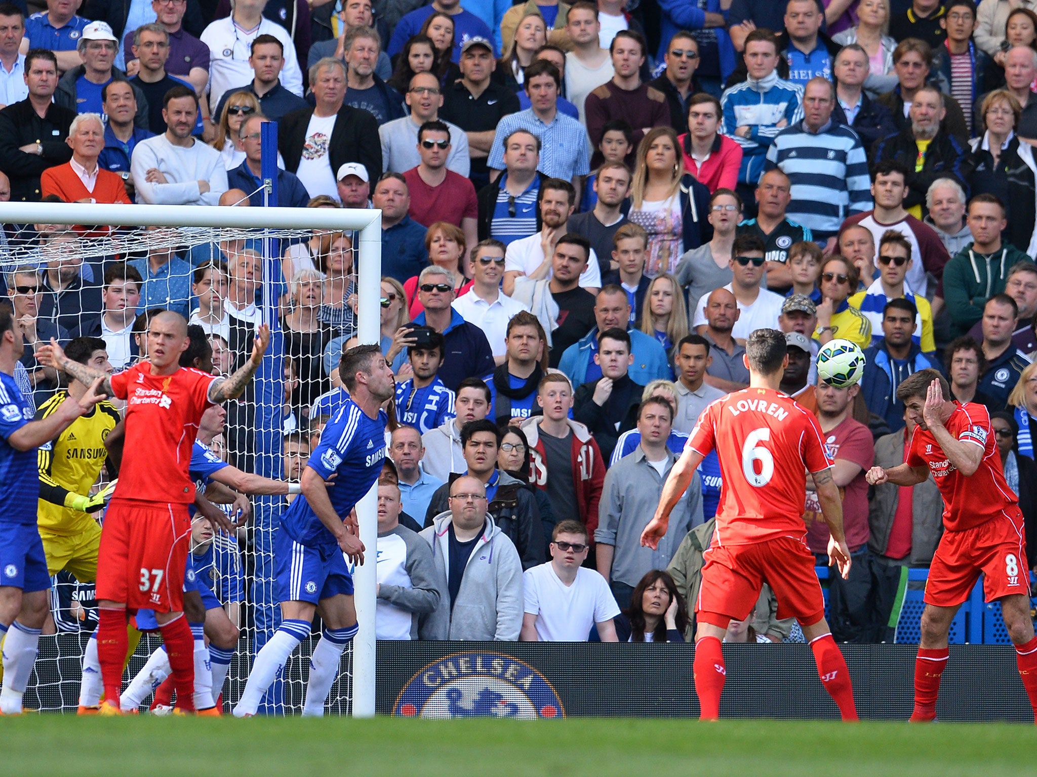 Gerrard headed in the equaliser