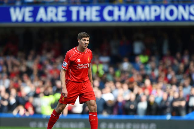 Steven Gerrard scored the equaliser as Liverpool's Champions League hopes faded