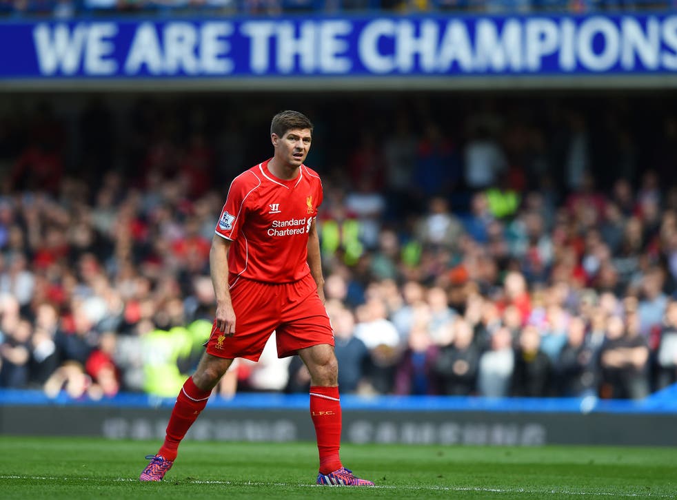 Steven Gerrard scored the equaliser as Liverpool's Champions League hopes faded