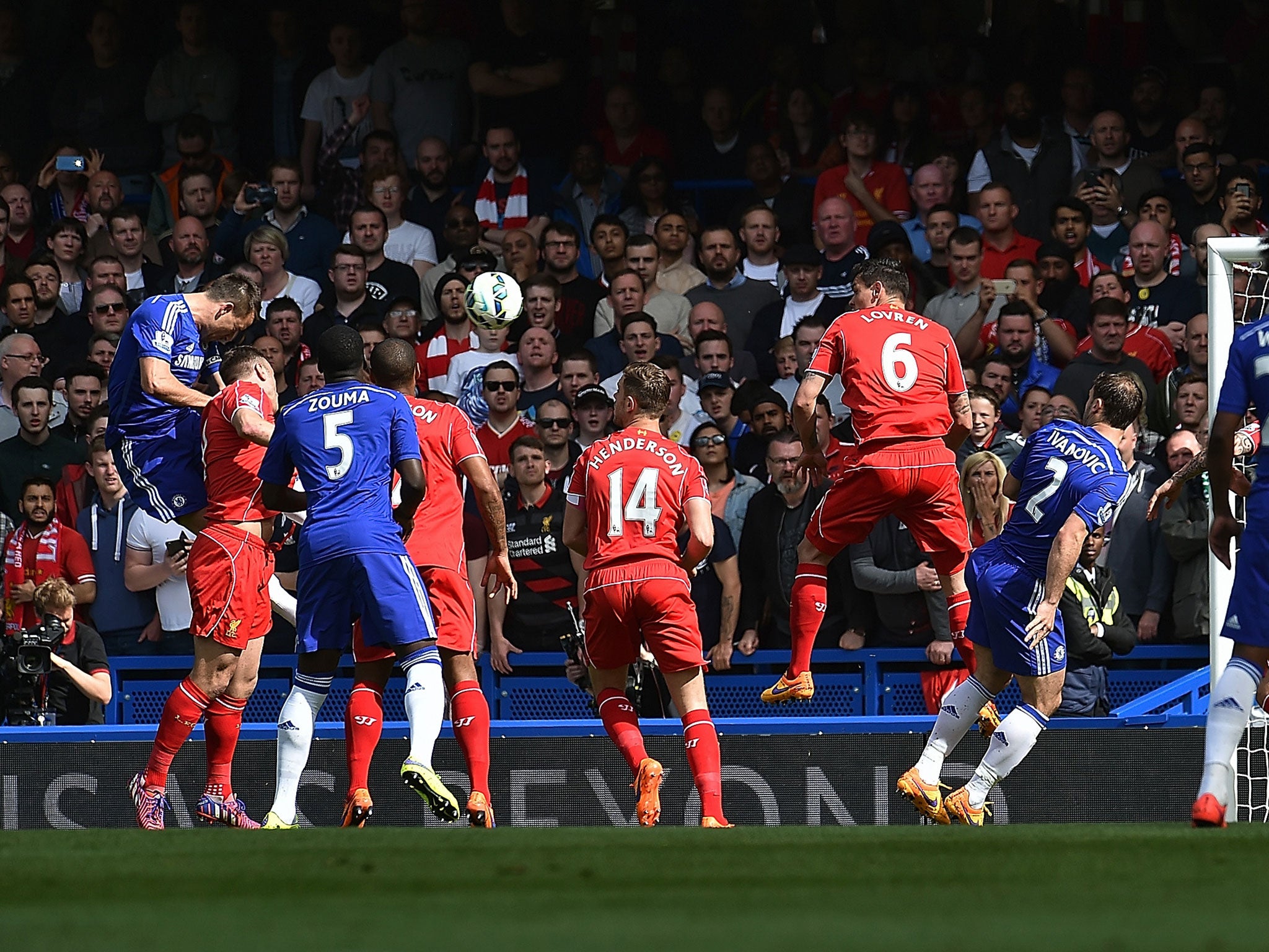 John Terry's header opened the scoring for Chelsea