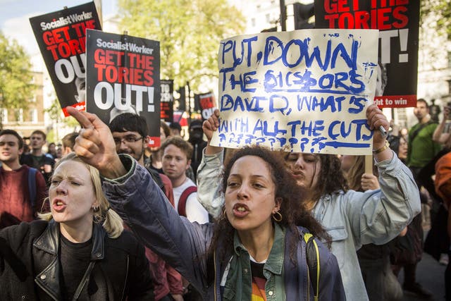 Protests after the election: will the Tories unleash more austerity?