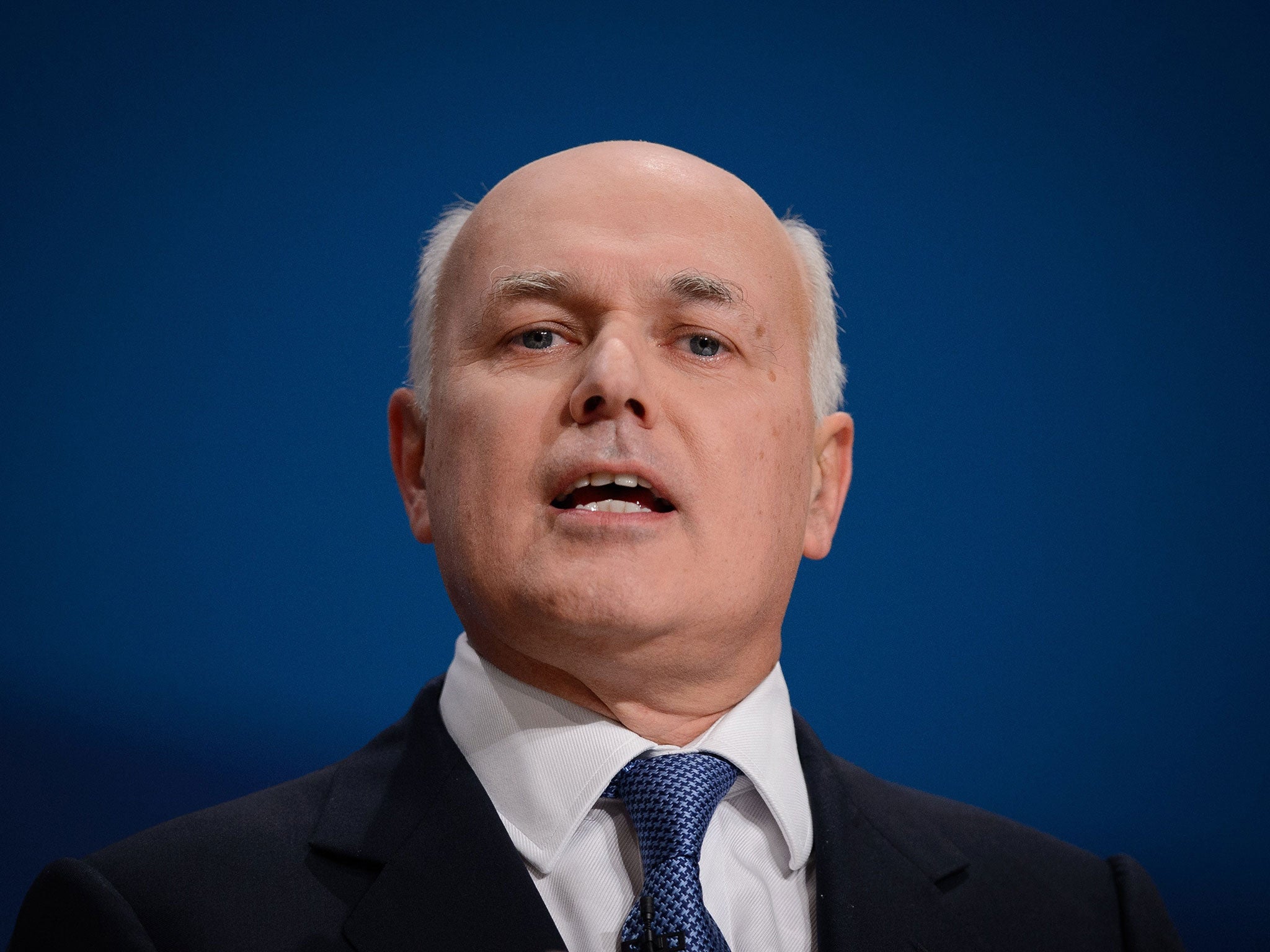 Iain Duncan Smith, pictured at the Conservative Party conference in September 2014, is to remain in charge of the government's welfare reforms