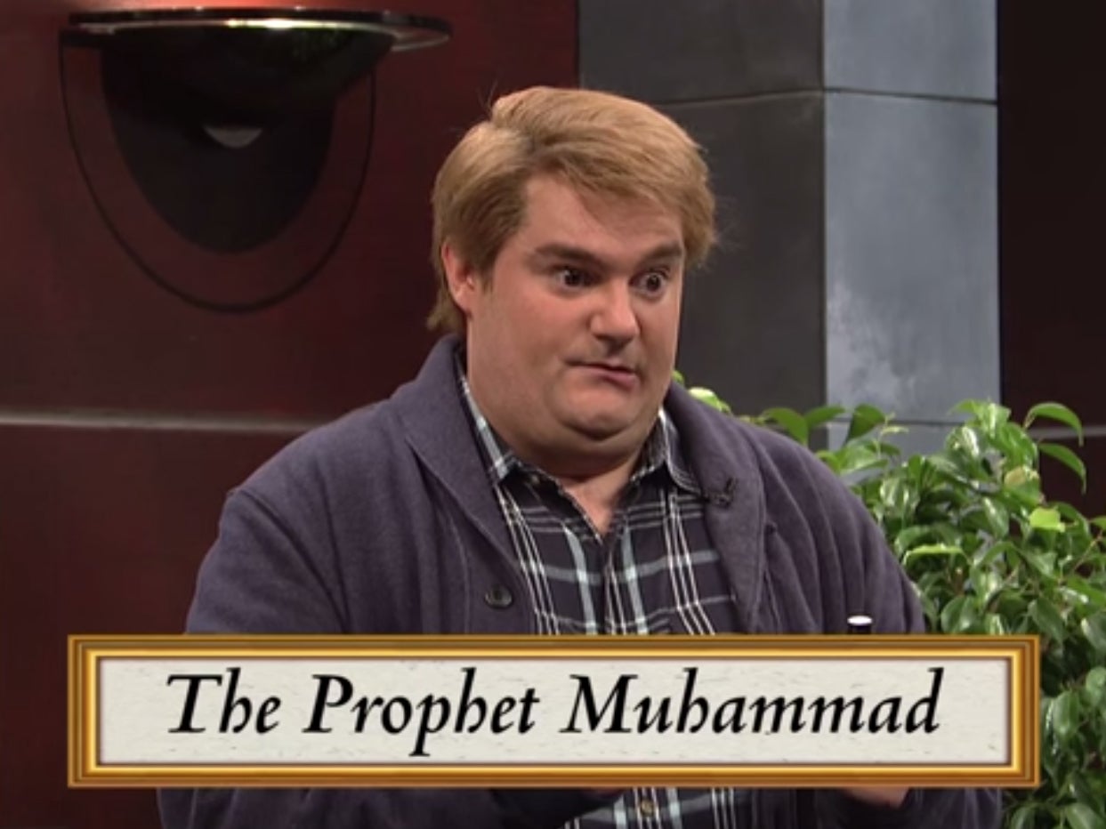 SNL regular Bobby Moynihan is asked to draw 'The Prphet Muhammad' as part of the Picture Perfect sketch