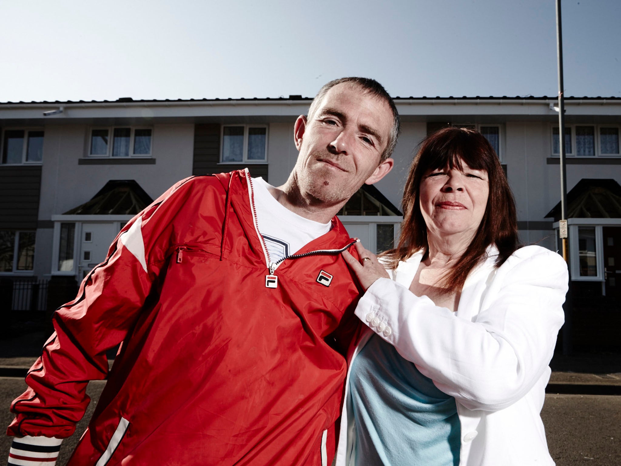 Lee and his mum on Benefits Street