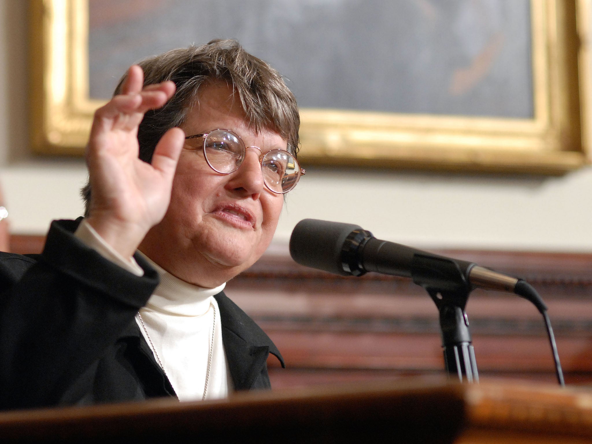 Death penalty abolition activist Sister Helen Prejean