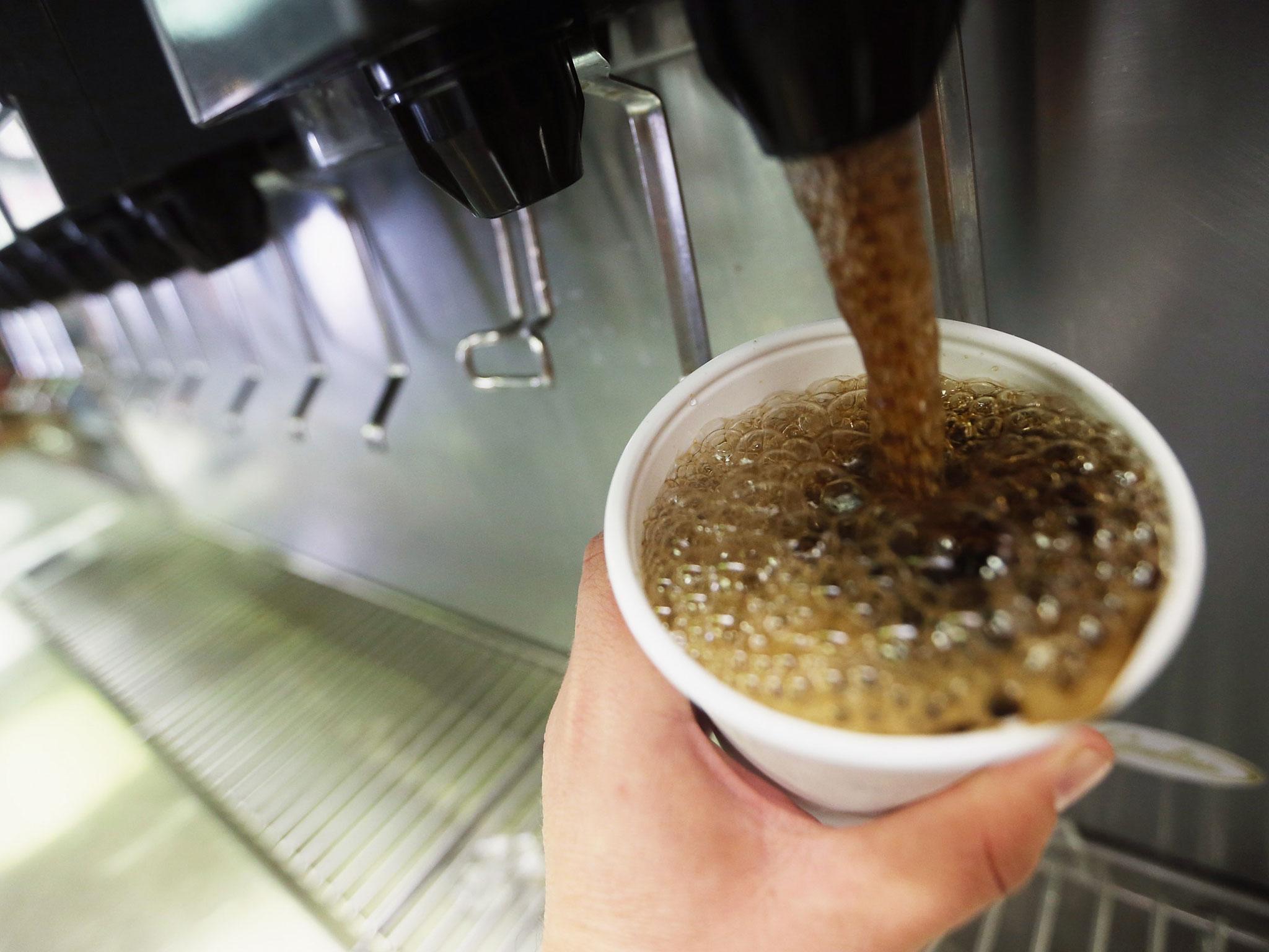 Soft drinks often contain a high level of sugar